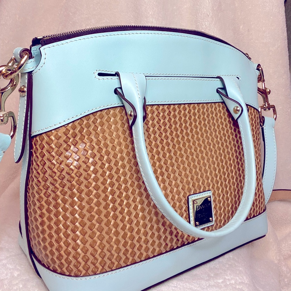 NWOT Dooney & Bourke Embossed Leather Satchel